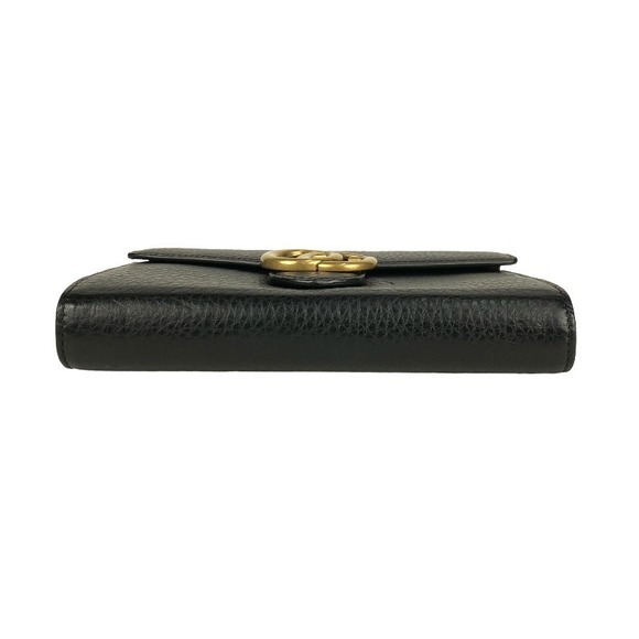 Gucci GG Marmont Chain Wallet Shoulder Bag Black - Picture 4 of 8